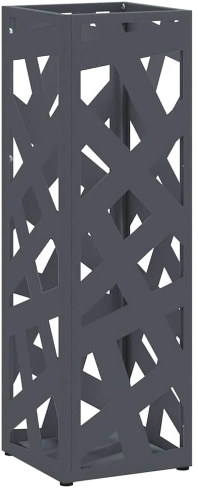 Lietaus skėtis stovas Antracito 15,5 x 15,5 x 49 cm Plienas