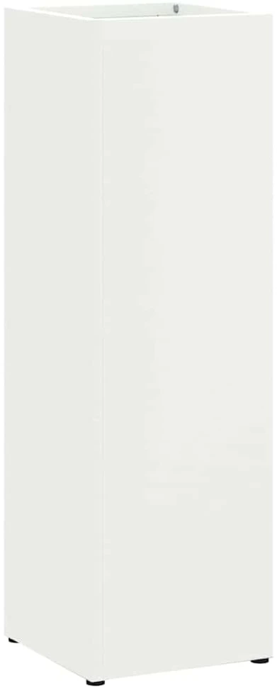 Lietaus skėtis stovas Balta 15,5 x 15,5 x 49 cm Plienas