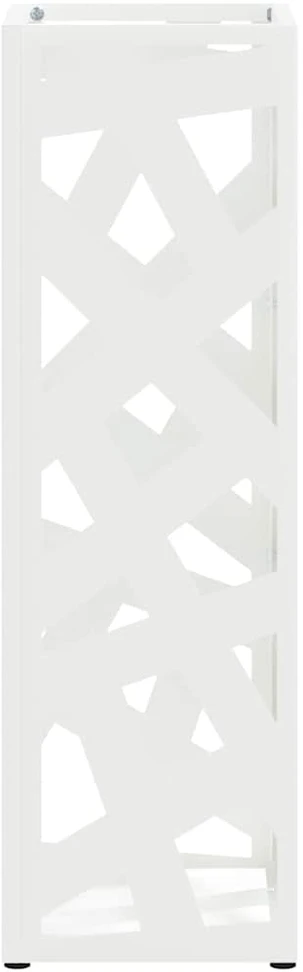Lietaus skėtis stovas Balta 15,5 x 15,5 x 49 cm Plienas