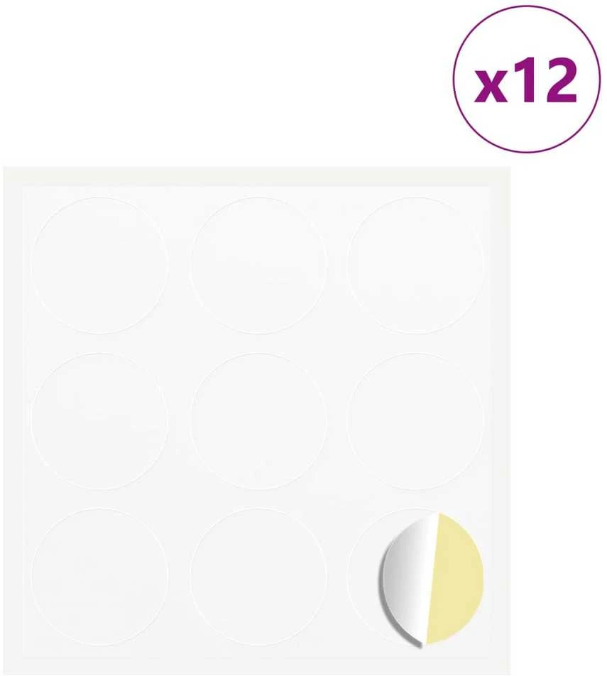 Lipdukas 12 vnt. Balta Ø 20 x 0,5 mm Popierius