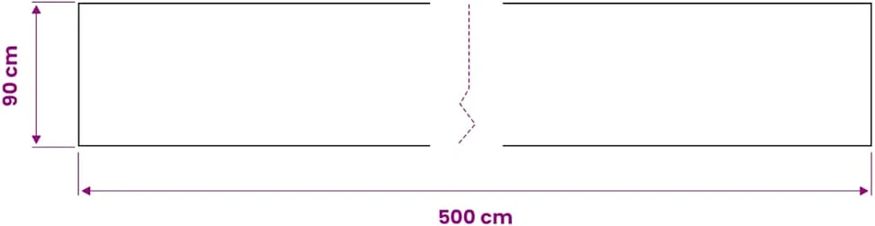 Lipni plėvelė baldams, baltos spalvos, 500x90cm, PVC