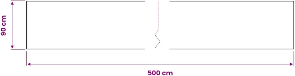 Lipni plėvelė baldams, baltos spalvos, 500x90cm, PVC