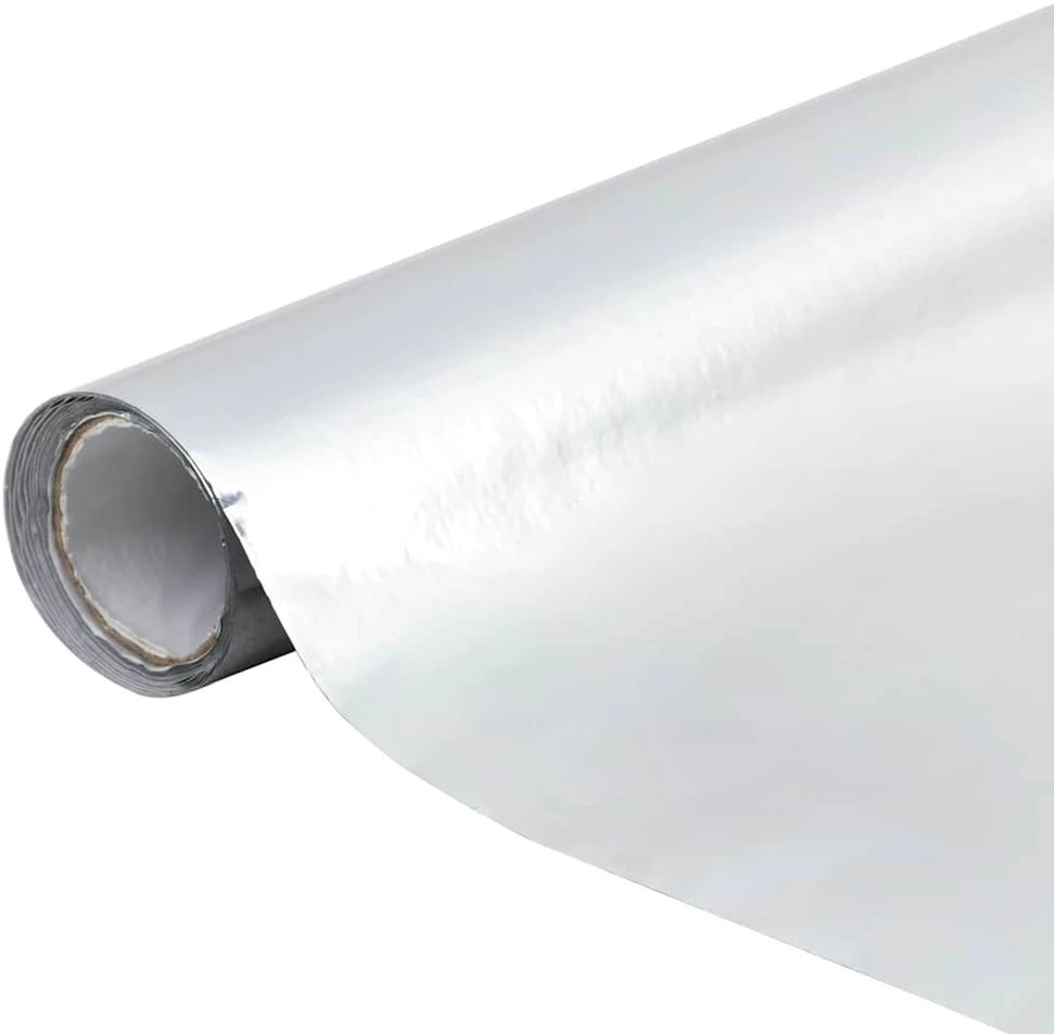 Lipni plėvelė baldams, sidabrinė, 500x90cm, PVC, blizgi