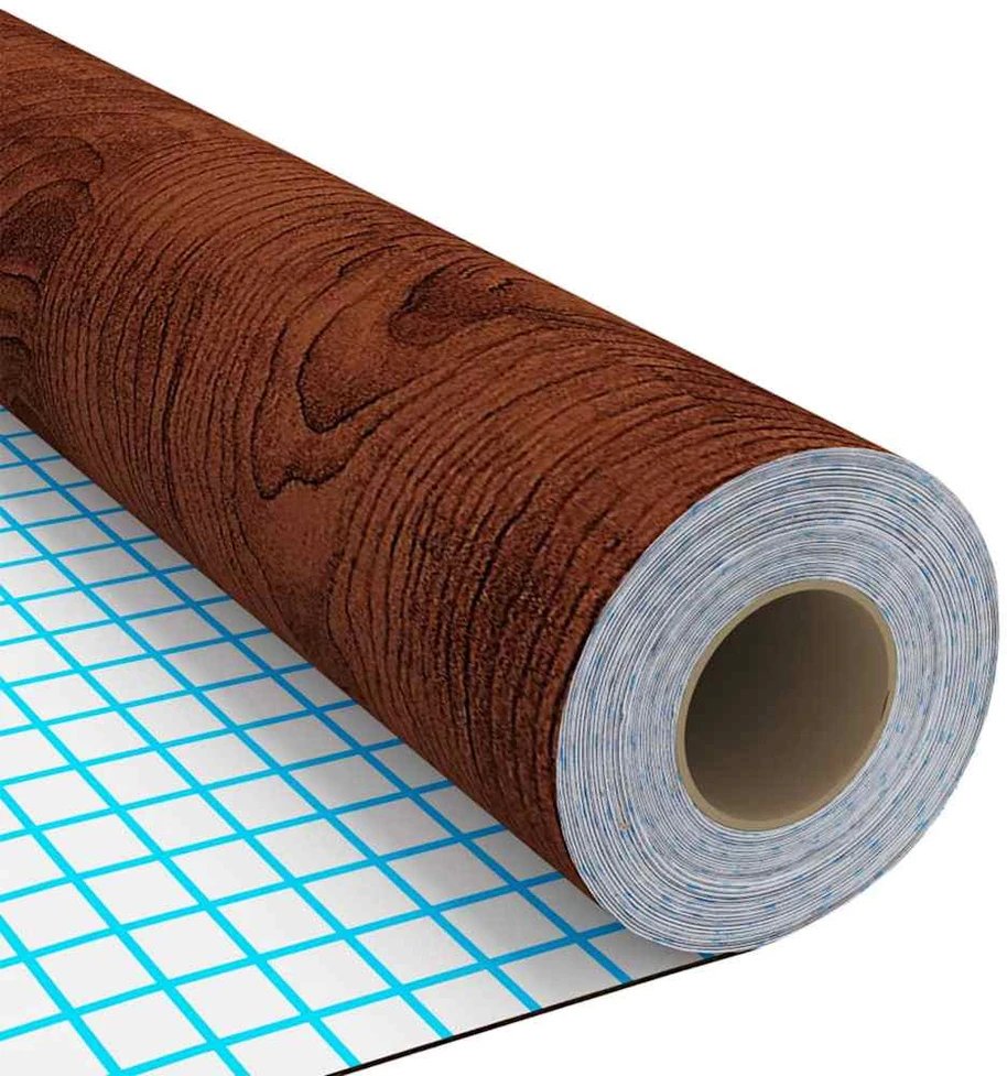 Lipni plėvelė baldams, tamsios ąžuolo spalvos, 500x90cm, PVC