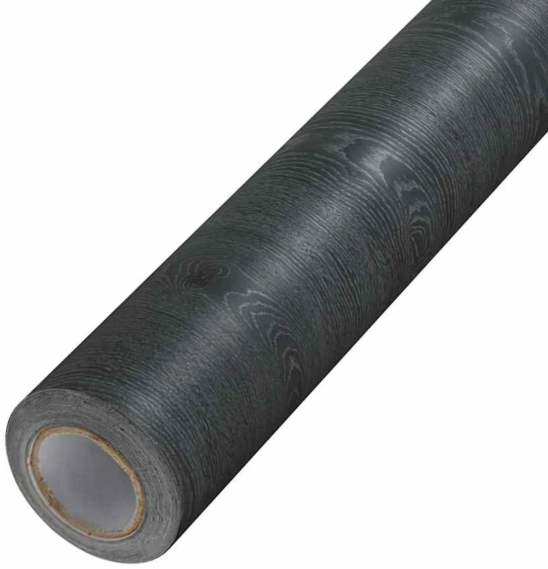 Lipni plėvelė baldams, tamsios medienos spalvos, 500x90cm, PVC