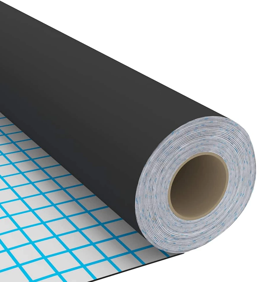 Lipnios plėvelės baldams, 2vnt., juodos, 500x90cm, PVC