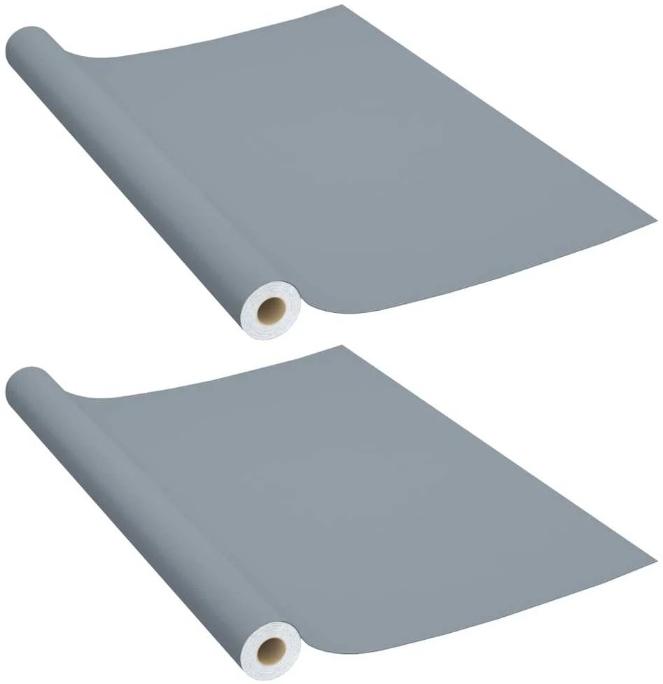 Lipnios plėvelės baldams, 2vnt., pilkos, 500x90cm, PVC