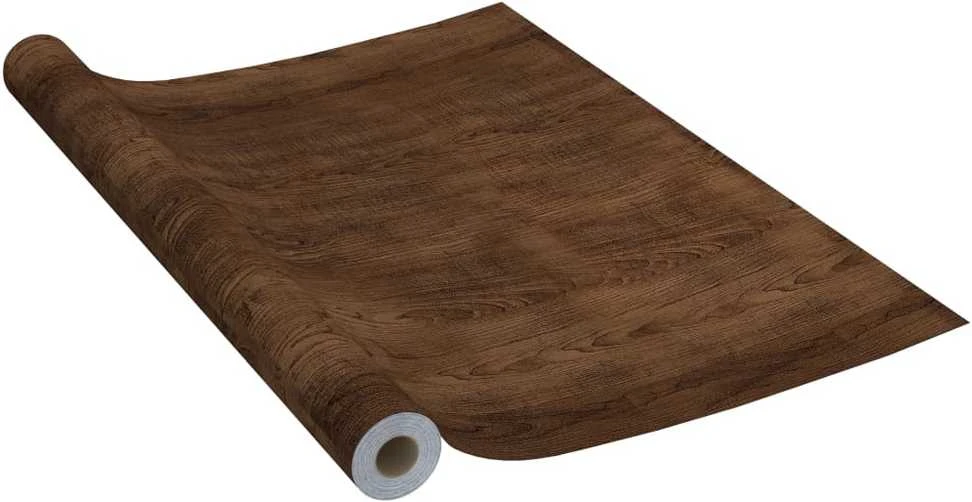 Lipnios plėvelės durims, 4vnt., tamsios ąžuolo, 210x90cm, PVC