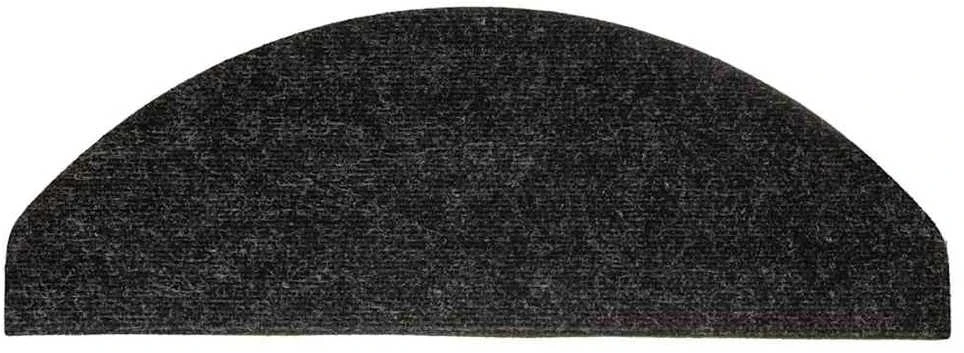 Lipnūs laiptų kilimėliai, 10vnt., antracito, 65x22,5x3,5cm