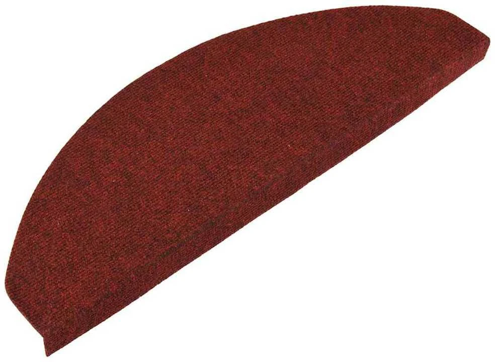 Lipnūs laiptų kilimėliai, 10vnt., raudoni, 65x22,5x3,5cm