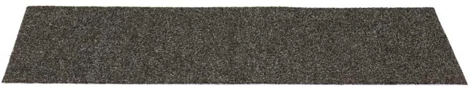 Lipnūs laiptų kilimėliai, 15vnt., antracito, 60x25cm
