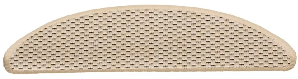 Lipnūs laiptų kilimėliai, 15vnt., berber spalvos, 56x17x3cm