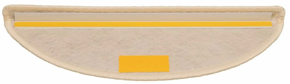 Lipnūs laiptų kilimėliai, 15vnt., berber spalvos, 56x17x3cm