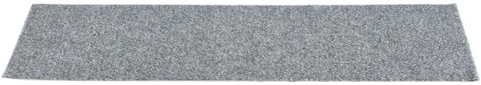Lipnūs laiptų kilimėliai, 15vnt., šviesiai pilki, 76x20cm