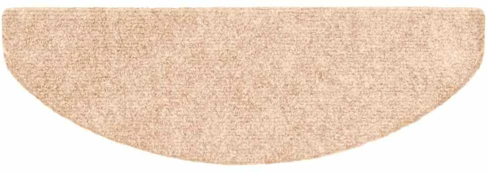 Laiptų kilimėliai, lipnūs, 20 vnt., 65x21x4 cm, šviesiai rudos spalvos, pusapvaliai, dideli
