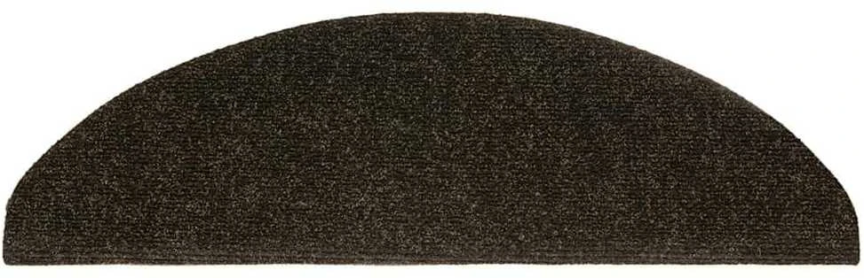 Laiptų kilimėliai, lipnūs, 20 vnt., 65x21x4 cm, tamsiai rudi, pusapvaliai, dideli