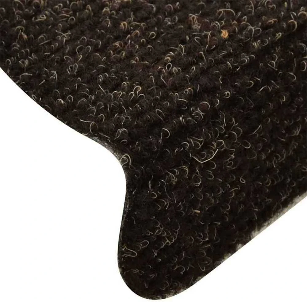Laiptų kilimėliai, lipnūs, 20 vnt., 65x21x4 cm, tamsiai rudi, pusapvaliai, dideli