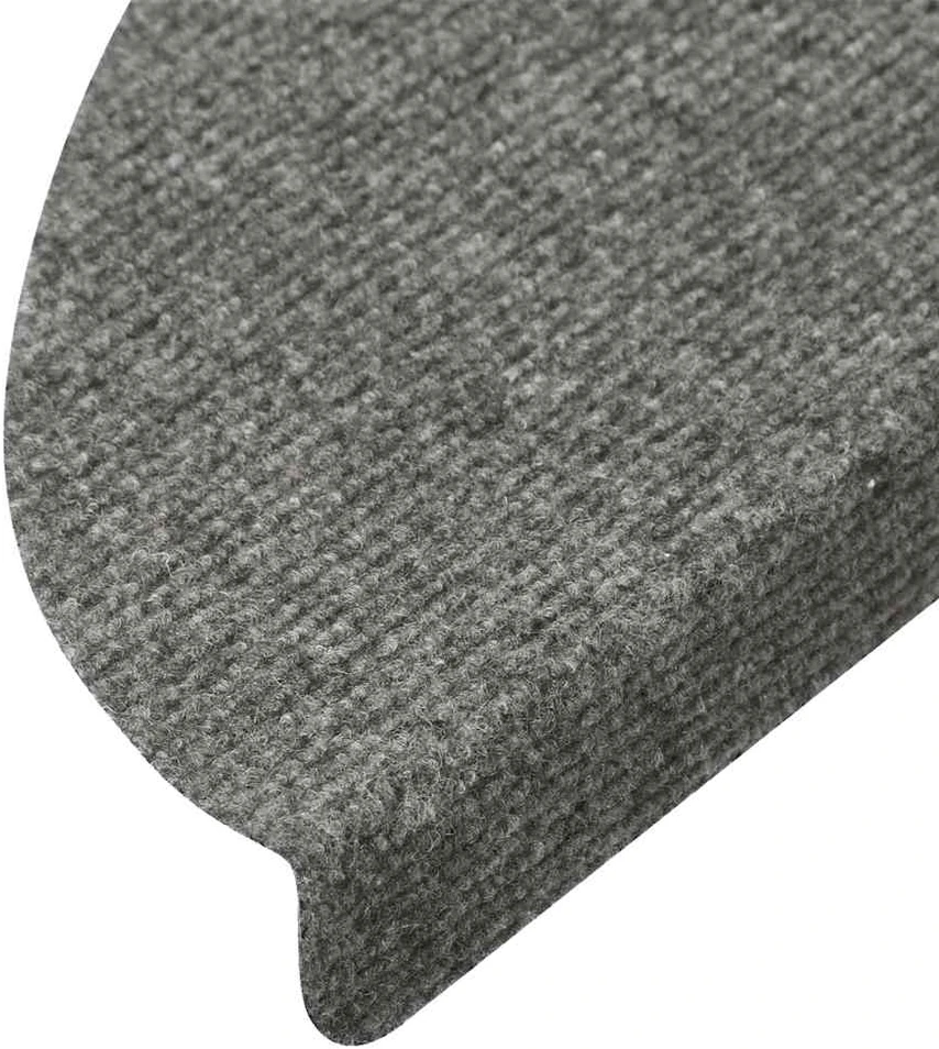 Lipnūs laiptų kilimėliai, 20vnt., pilki, 56x17x3cm
