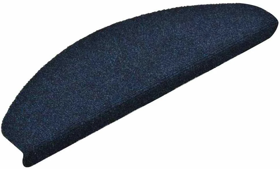 Laiptų kilimėliai, lipnūs, 30 vnt., 65x21x4 cm, tamsiai mėlyni, pusapvaliai, dideli