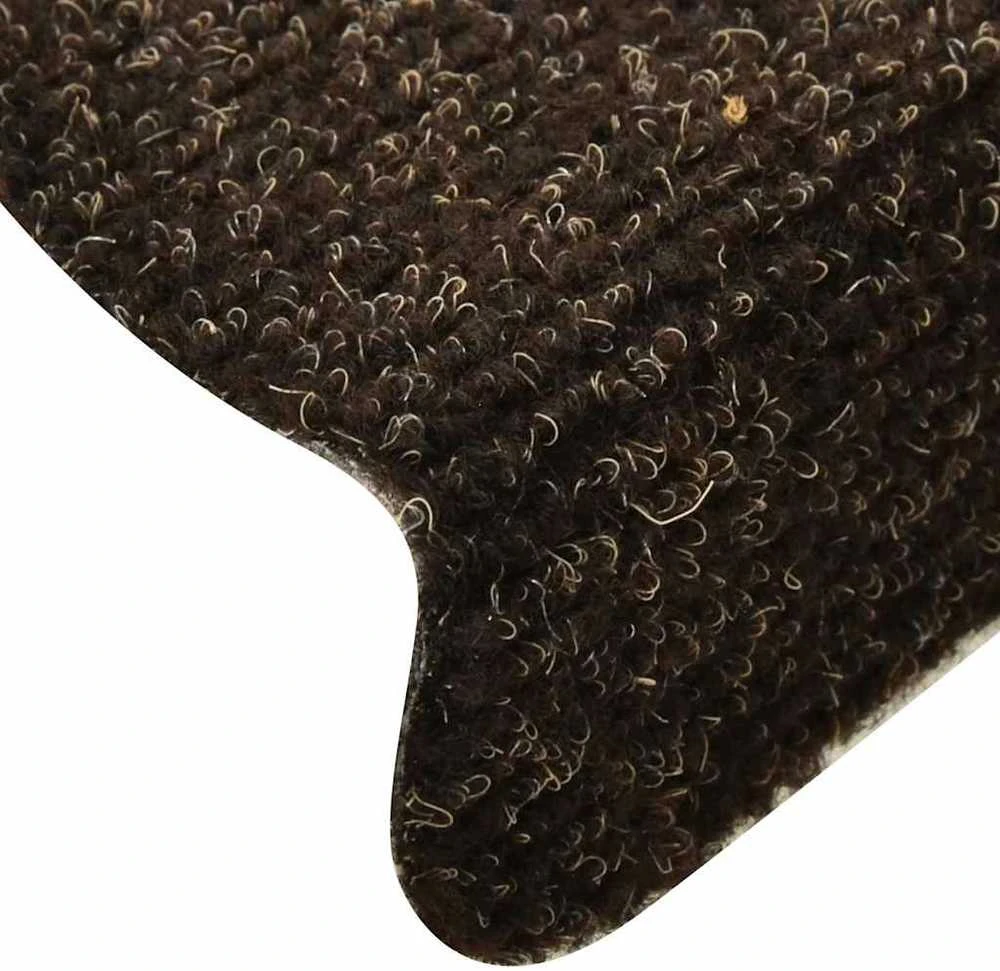 Laiptų kilimėliai, lipnūs, 30 vnt., 56x17x3 cm, tamsiai rudi, pusapvaliai
