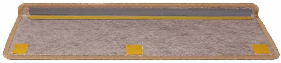 Lipnūs laiptų kilimėliai, 30vnt., sizalas spalvos, 65x21x4cm
