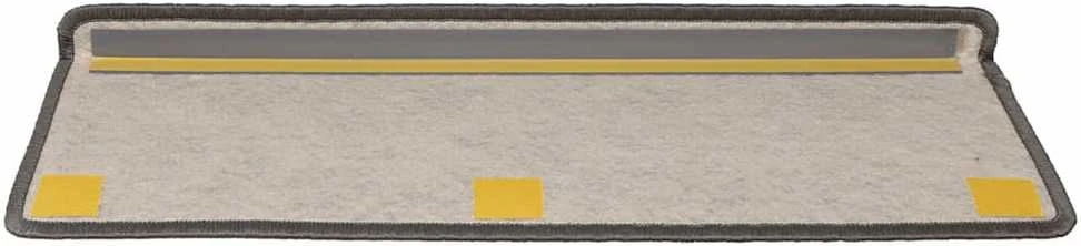 Lipnūs laiptų kilimėliai, 30vnt., pilki ir smėlio, 65x21x4cm