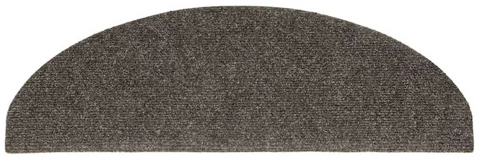 Lipnūs laiptų kilimėliai, 5vnt., antracito, 65x21x4cm