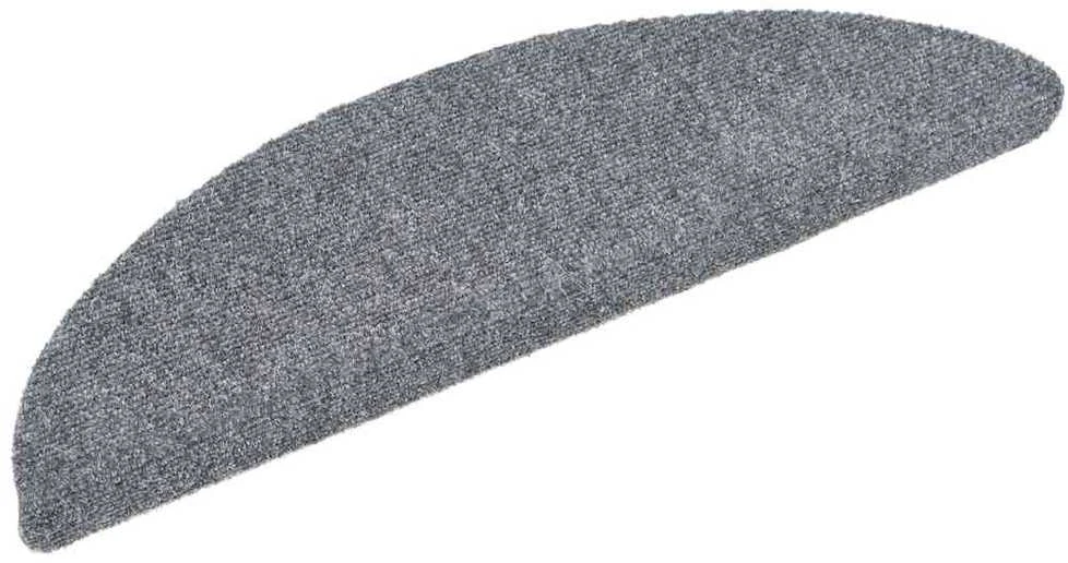 Lipnūs laiptų kilimėliai, 5vnt., šviesiai pilki, 56x17x3cm