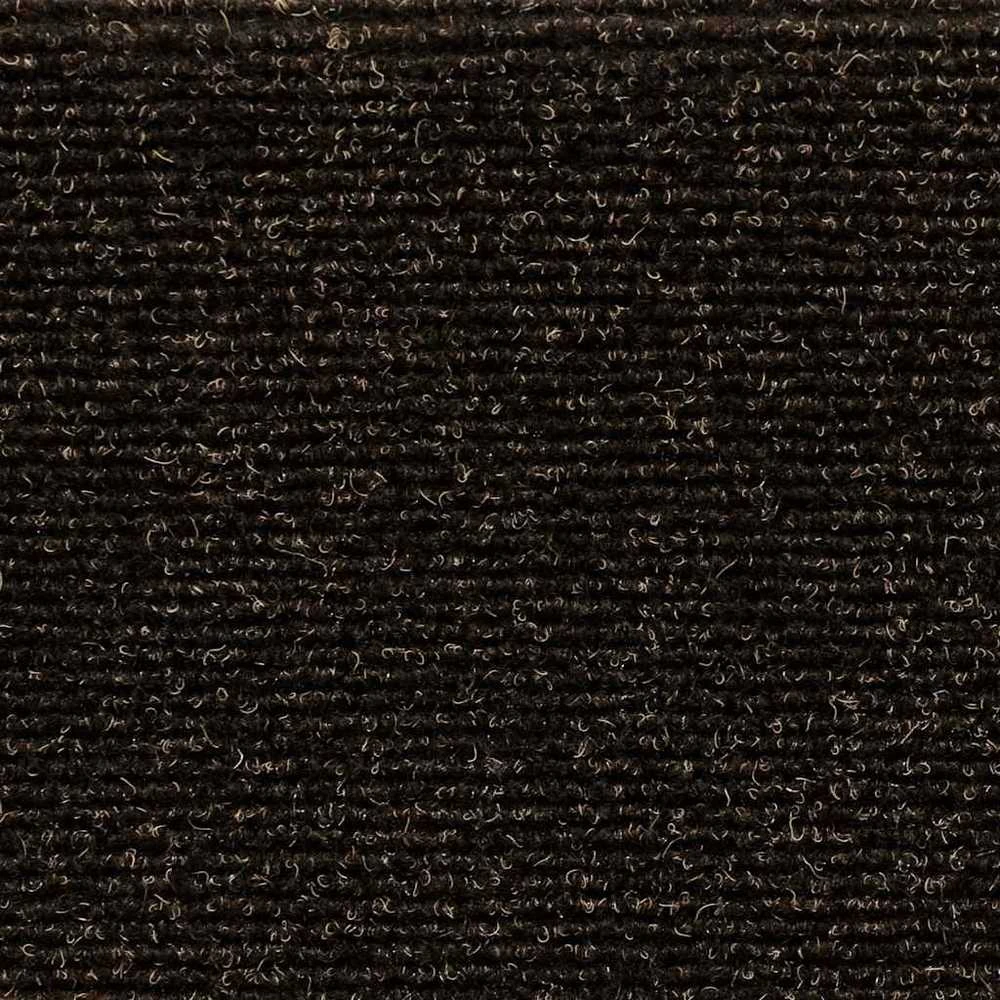 Lipnūs laiptų kilimėliai, 5vnt., tamsiai rudi, 56x17x3cm