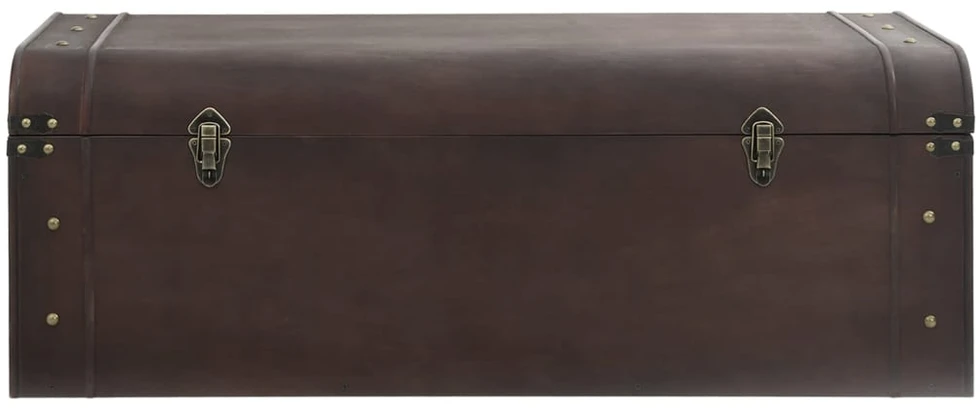 Lobių skrynia su skląsčiais, ruda, 110x50x39,5cm, fanera