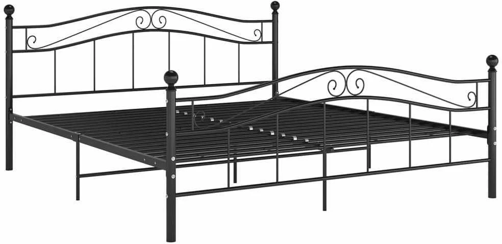 Lovos rėmas, juodos spalvos, 160x200cm, metalas