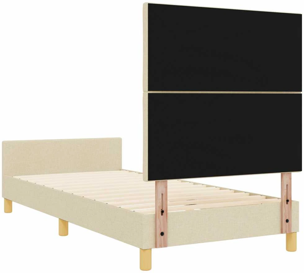 Lova Lovos rėmas su galvūgalio Kreminė 100 x 200 cm audinys