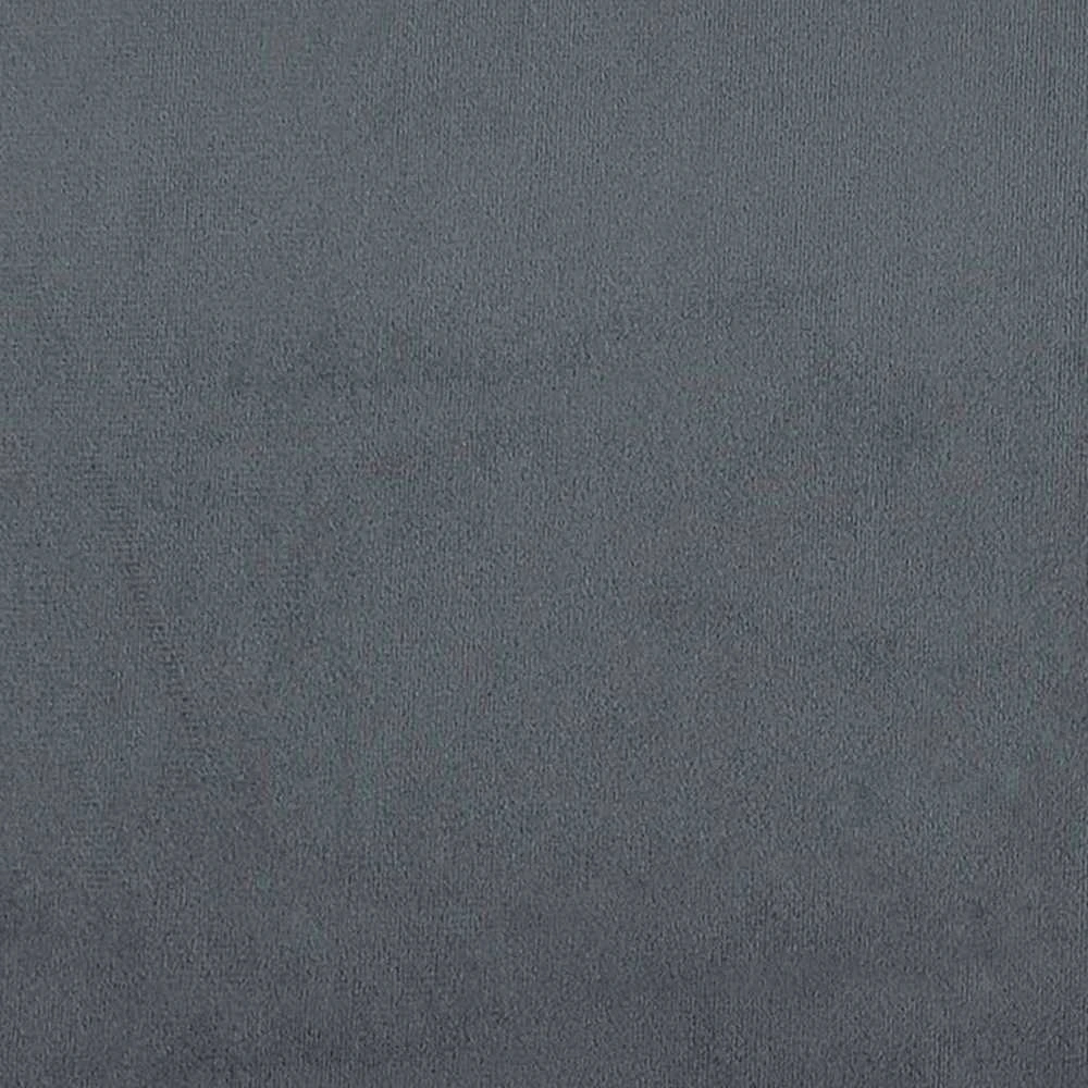 Lova be čiužinio, tamsiai pilkos spalvos, 90x190cm, aksomas