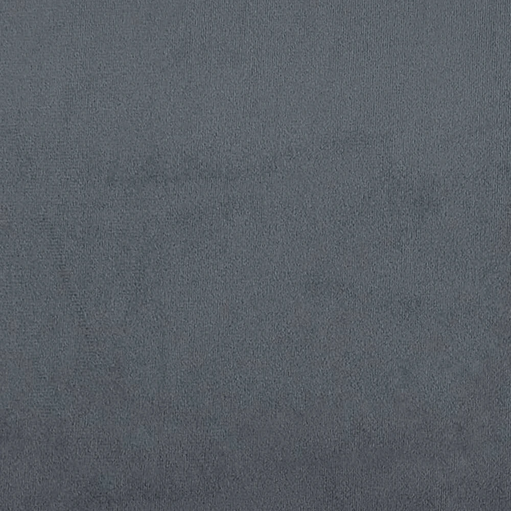 Lova be čiužinio, tamsiai pilkos spalvos, 90x190cm, aksomas