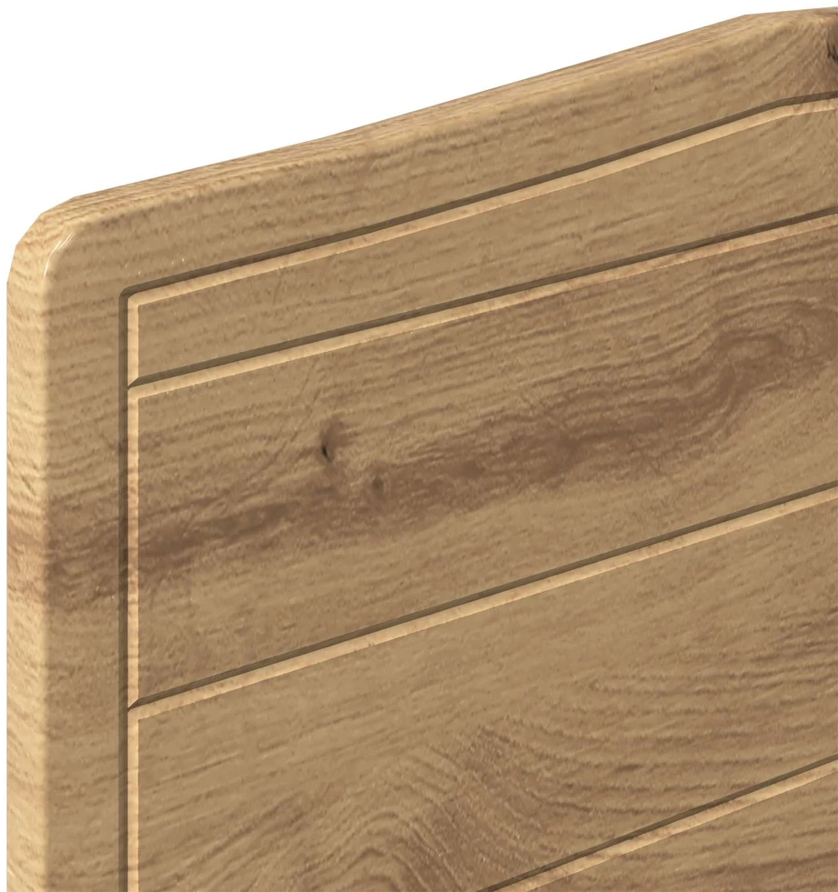 Lova Bed Frame with Storage and Headboard Artisan Oak 180 x 200 cm