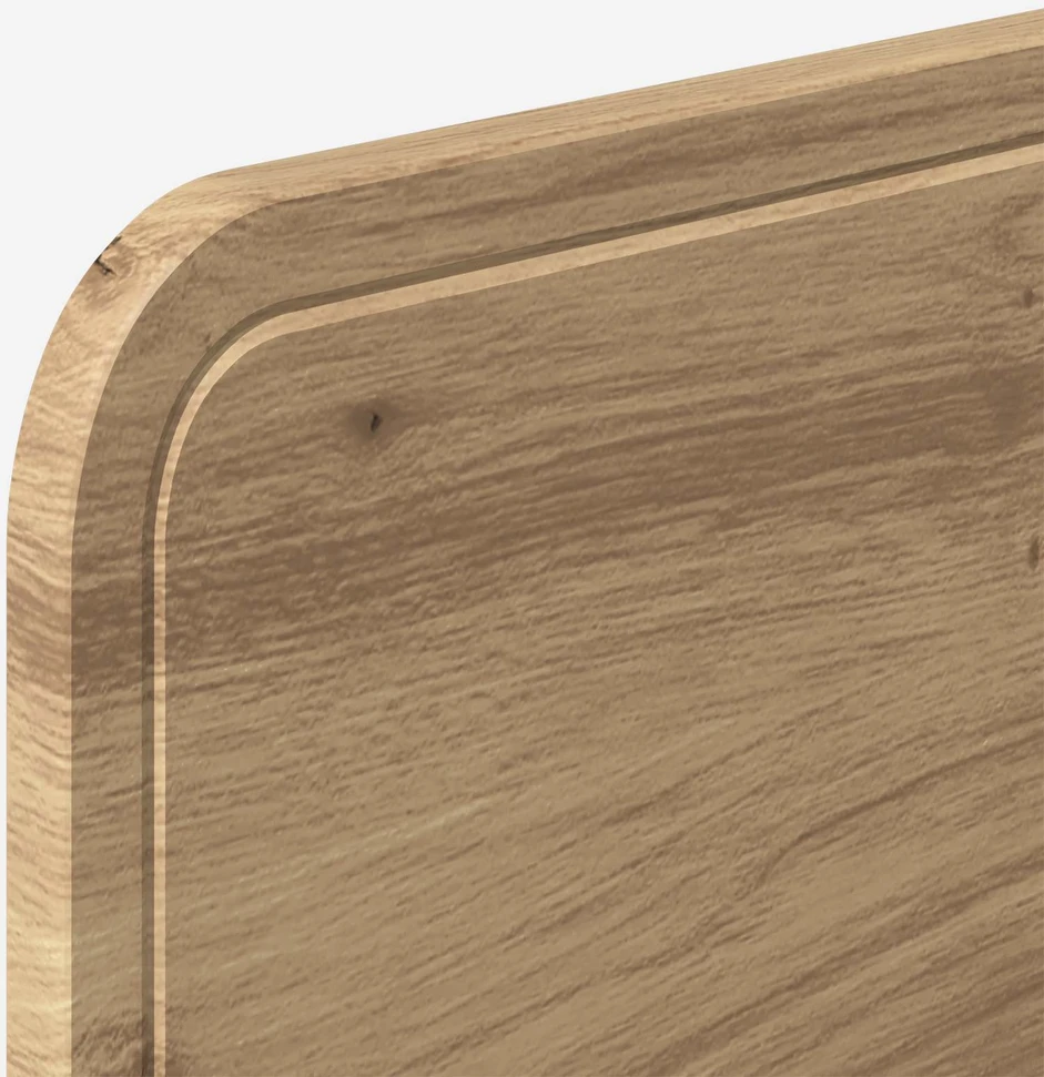 Lova Bed Frame with Storage and Headboard Artisan Oak 120 x 200 cm