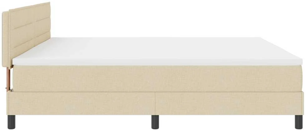 Kiemas lova su galvūgalio Kreminė 200 x 200 cm audinys
