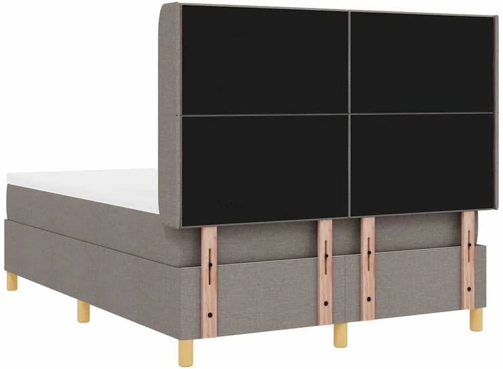 Kiemas lova su LED juostelėmis Tortora 160 x 200 cm audinys
