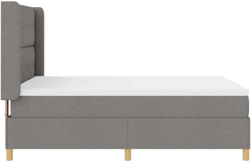 Kiemas lova su LED juostelėmis Tortora 160 x 200 cm audinys