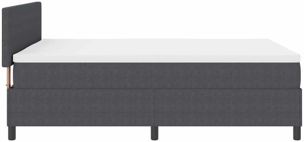 LED Čiužinio Lova Tamsiai pilka ir balta 160 x 200 cm