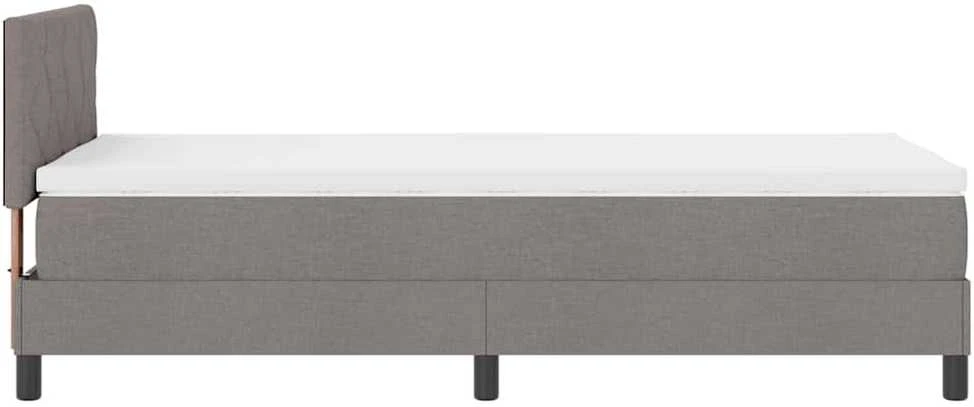 Kiemas lova su LED juostelėmis Tortora 90 x 190 cm audinys