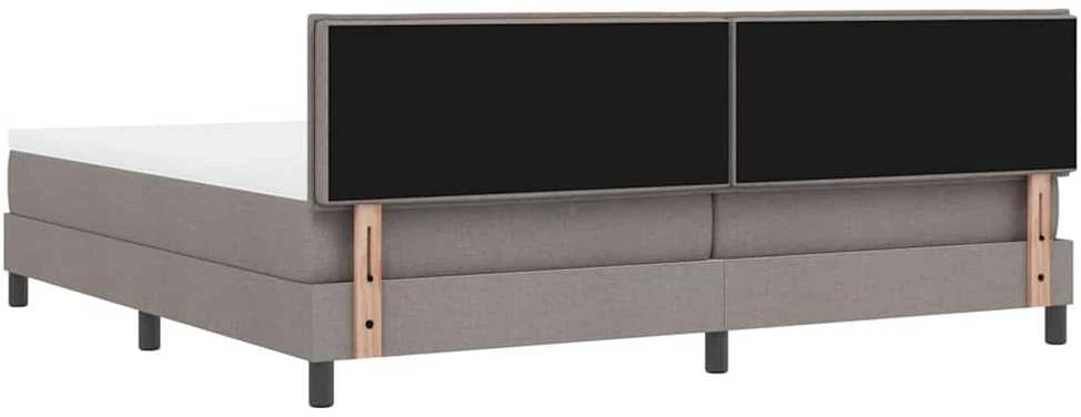 Kiemas lova su LED juostelėmis Tortora 200 x 200 cm audinys