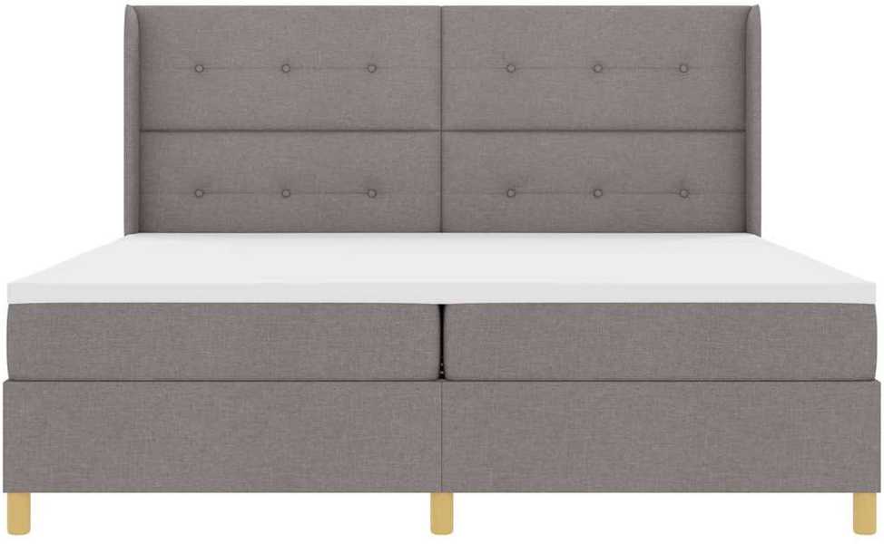 Kiemas lova su LED juostelėmis Tortora 200 x 200 cm audinys