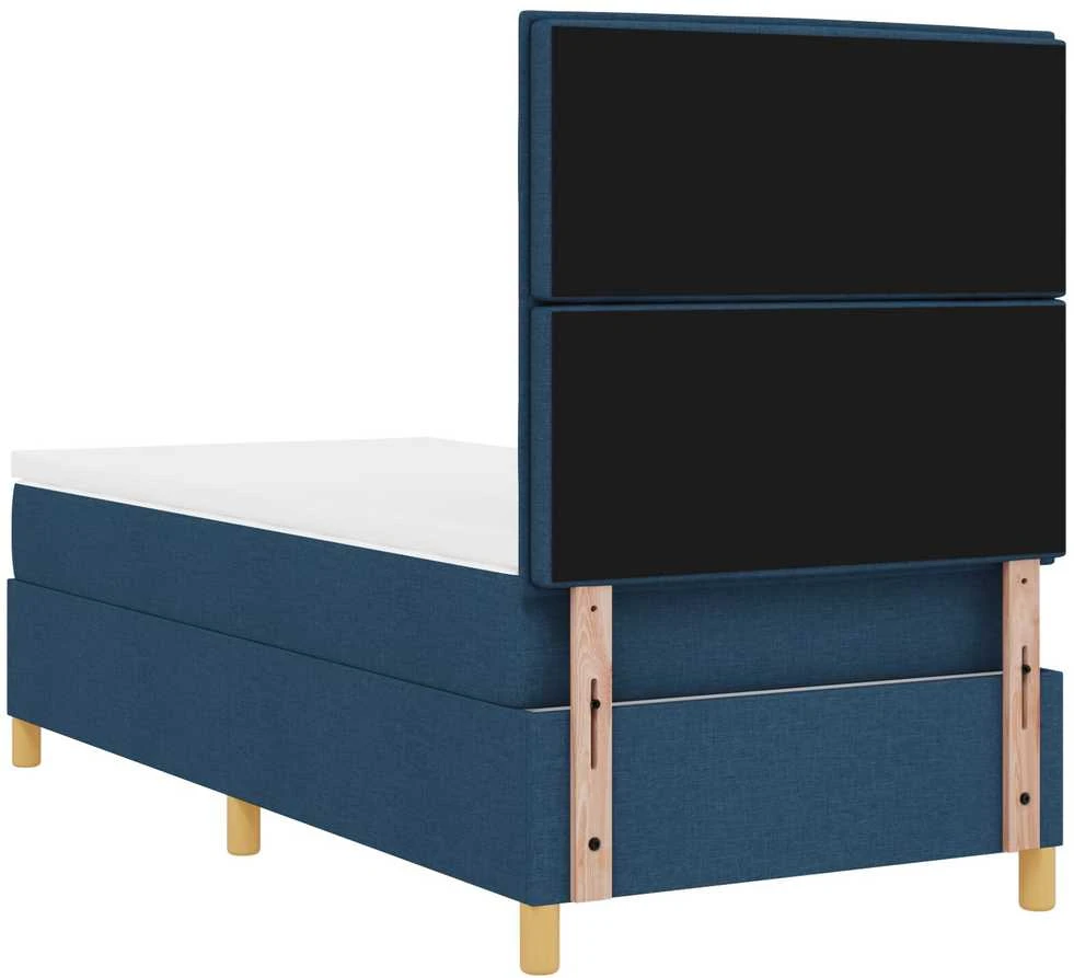Kiemas lova su čiužiniu Mėlyna 80 x 200 cm audinys