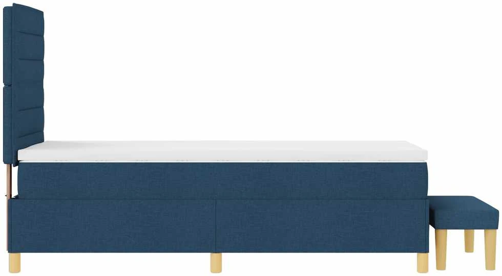 Kiemas lova su galvūgalio Mėlyna 200 x 90 cm audinys