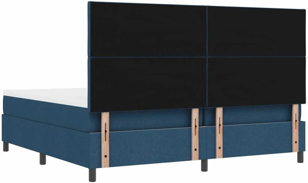 Kiemas lova su čiužiniu Mėlyna 200 x 200 cm audinys
