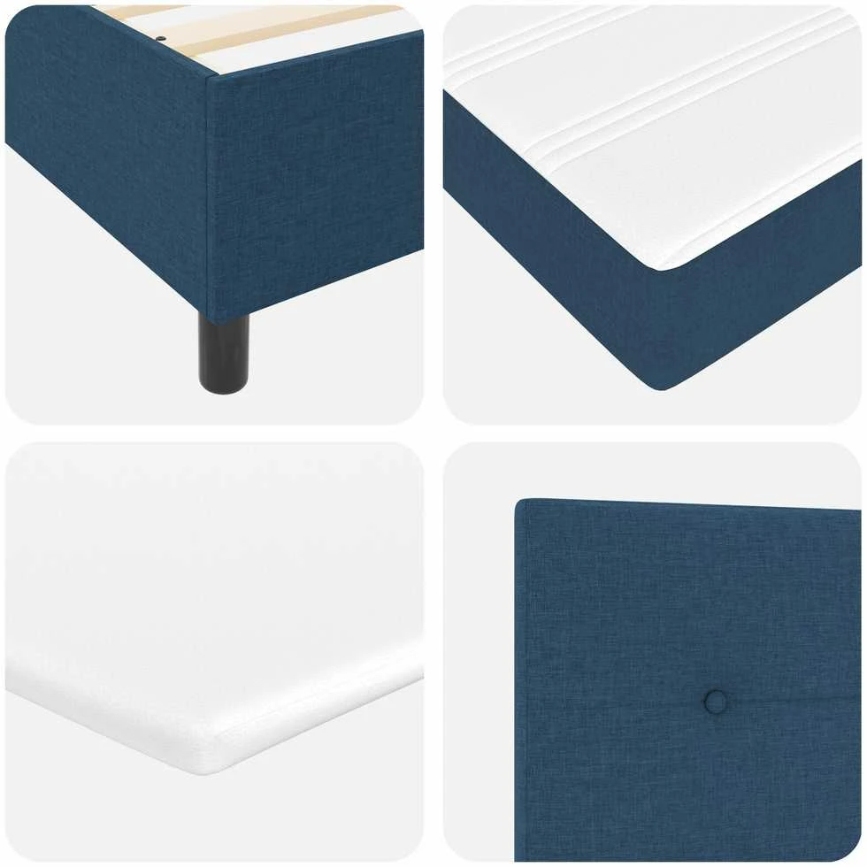 Kiemas lova su galvūgalio Mėlyna 100 x 200 cm audinys