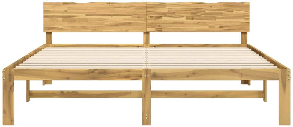 Lova Dviejų lovų rėmas su galvūgaliu ROSTOCK Balta 200 x 200 cm
