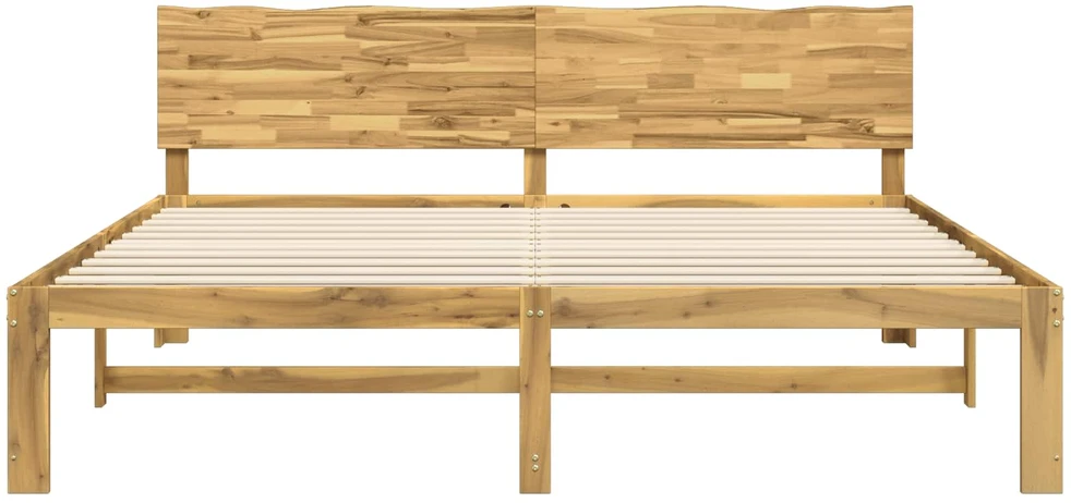 Lova Dviejų lovų rėmas su galvūgaliu ROSTOCK Balta 200 x 200 cm