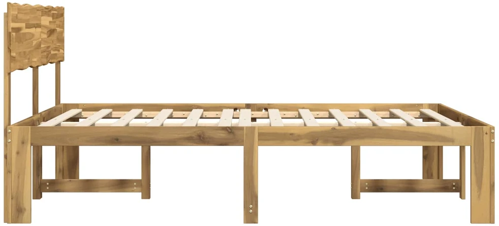 Lova Dviejų lovų rėmas su galvūgaliu ROSTOCK Balta 135 x 190 cm